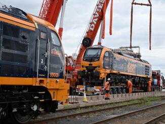 GBRf Class 99 locomotives arrive at Portbury Dock